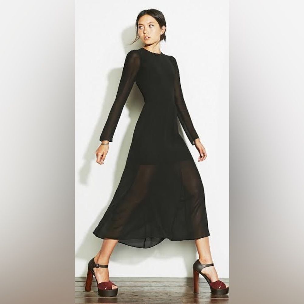 NWT Reformation Jupiter Midi Black Dress Size XS - Picture 5 of 10